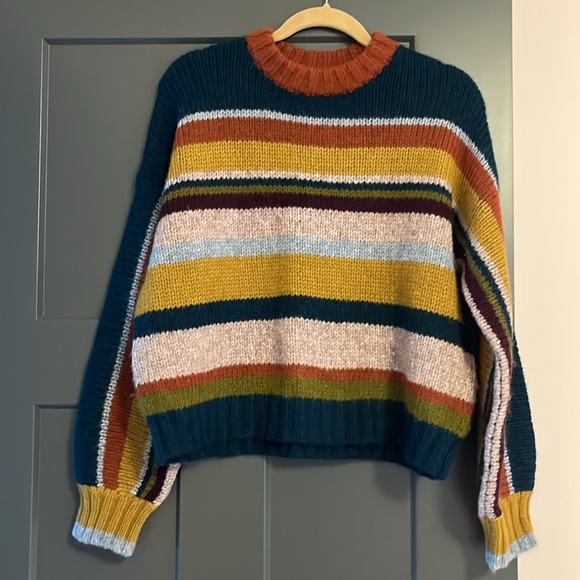 Velvet by Graham & Spencer Samara Striped Crew Neck Sweater - Picture 7 of 10